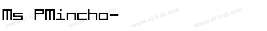 Ms PMincho字体转换